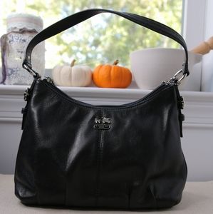 Coach Black Leather Shoulder Bag
